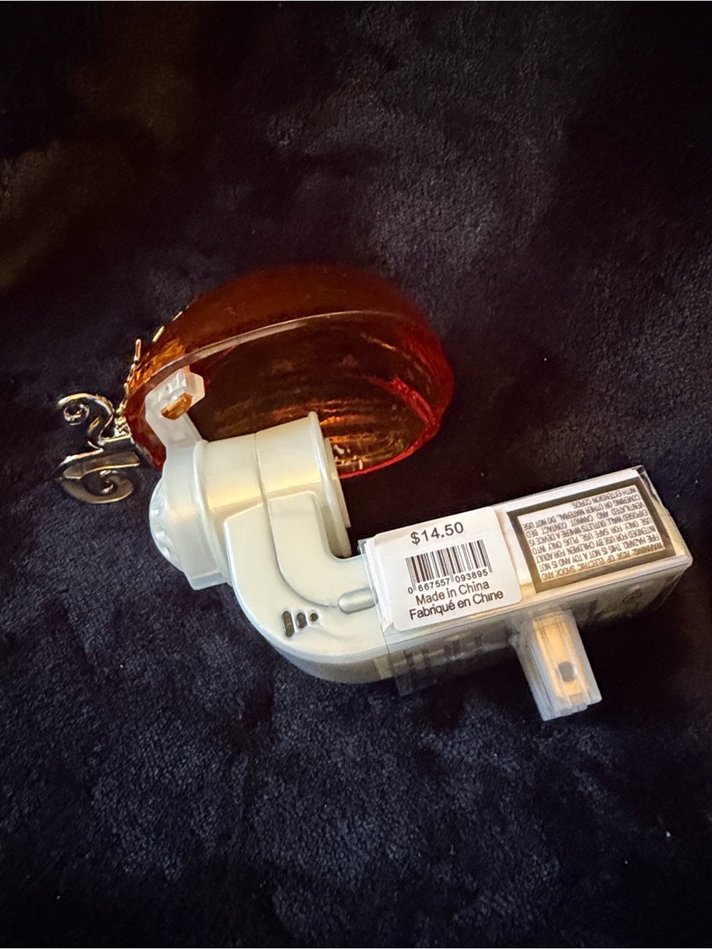 Bath & Body Works Amber Glass Plug-In Nightlight Accent